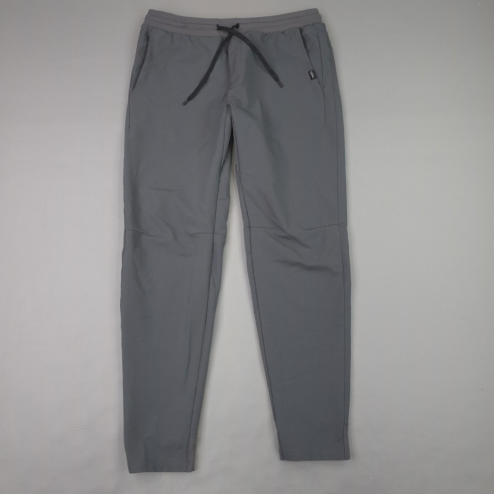 UNRL Jogger Pants Mens‎ Large Gray Stretch Woven Zip Pocket Athletic Performance